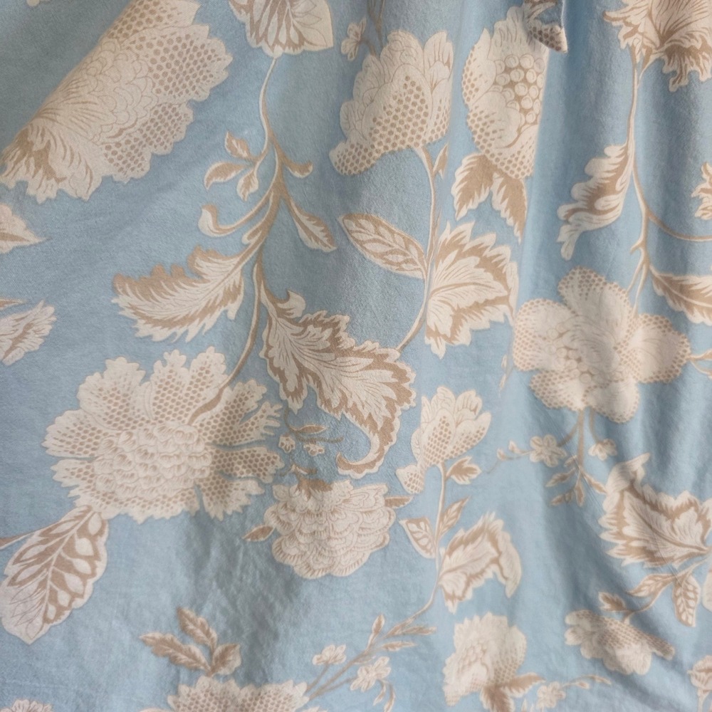 Anna Be Floral Dress Womens Small Cottagecore Blue Tie Front Babydoll Mini - Picture 4 of 13